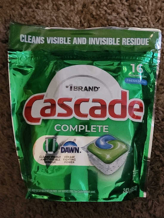 Cascade Deal Other - (16 Pack)Cascade Complete Plus Dishwasher Detergent Pods